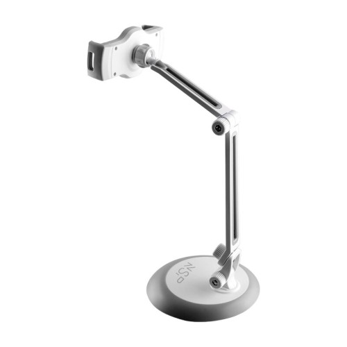 NSP  Βάση στήριξης γραφείου UNIVERSAL κινητών/ IPAD/Tablet κράμα αλουμινίου λευκό 4.0