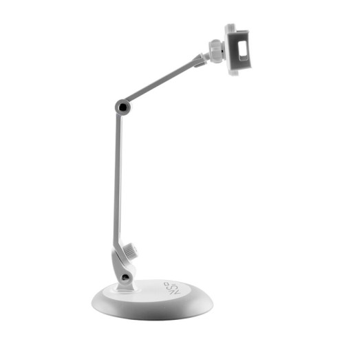 NSP  Βάση στήριξης γραφείου UNIVERSAL κινητών/ IPAD/Tablet κράμα αλουμινίου λευκό 4.0