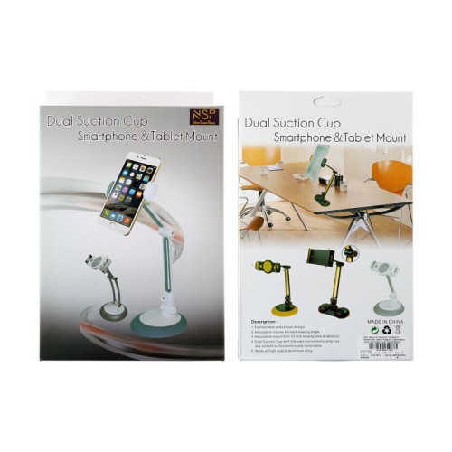 NSP  Βάση στήριξης γραφείου UNIVERSAL κινητών/ IPAD/Tablet κράμα αλουμινίου λευκό 4.0