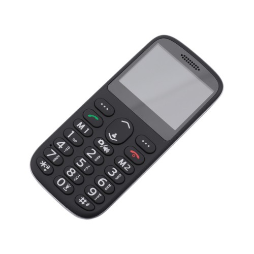 Olympia Κινητό τηλέφωνο SUN (2222) Μαύρο Bluetooth με μεγάλα κουμπιά, USB-C, Dual SIM, Camera, FM, microSD, handsfree, φακό, κουμπί SOS, οθόνη 2.3