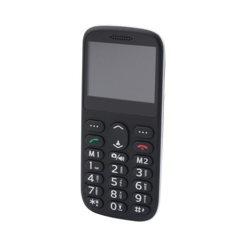 Olympia Κινητό τηλέφωνο SUN (2222) Μαύρο Bluetooth με μεγάλα κουμπιά, USB-C, Dual SIM, Camera, FM, microSD, handsfree, φακό, κουμπί SOS, οθόνη 2.3