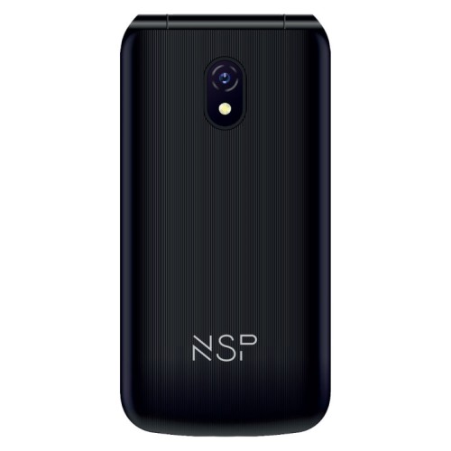 NSP  Κινητό τηλέφωνο 2600DS (8340444) Μαύρο Flip 2G με πλήκτρα, Dual SIM, Camera, Bluetooth, USB, micro-SD, FM, 2.4