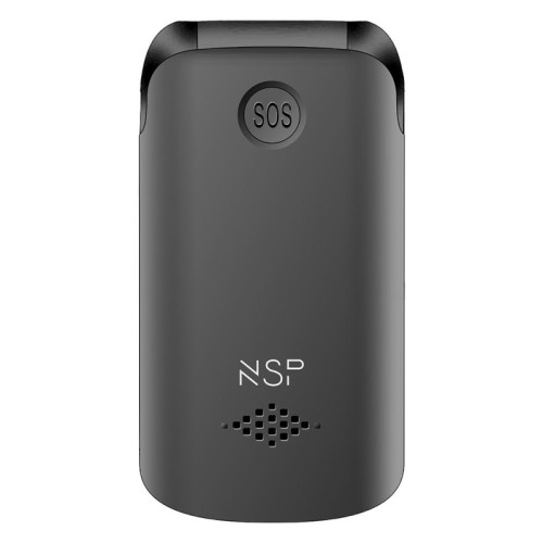 NSP  Κινητό τηλέφωνο 2700DS (8324000) Μαύρο Flip 2G με πλήκτρα, Dual SIM, Camera, Bluetooth, USB, micro-SD, FM, 2.8