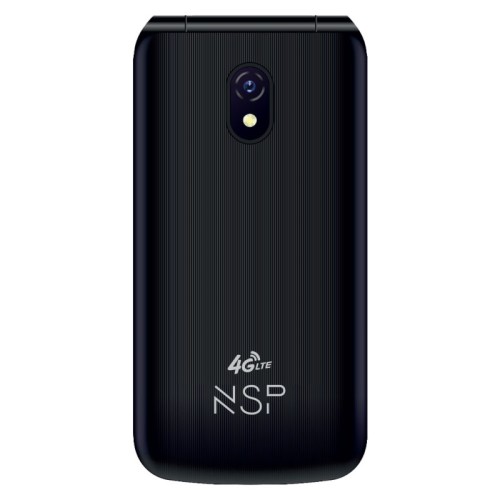 NSP  Κινητό τηλέφωνο 2650DS (8340888) Μαύρο Flip 4G με πλήκτρα, Dual SIM, Camera, Bluetooth, USB, micro-SD, FM, 2.4