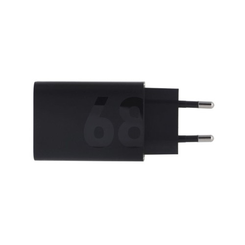 Motorola Ταχυφορτιστής SJMC682 Μαύρος Type-C με GanFast τεχνολογία φόρτισης και καλώδιο 1μ. Type-C σε Type-C-68W