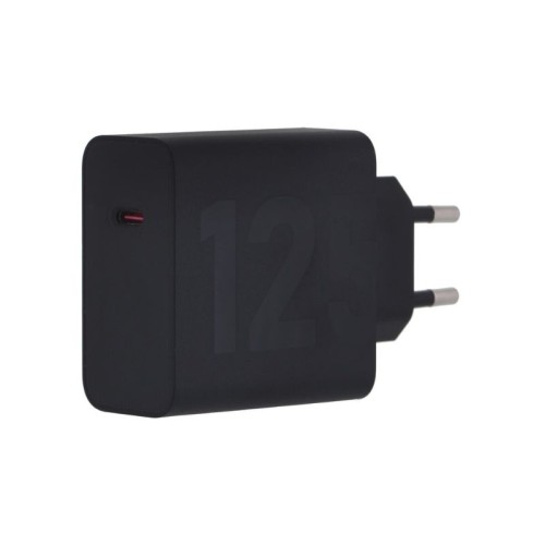 Motorola Ταχυφορτιστής SJMC1252 Μαύρος Type-C με GanFast τεχνολογία φόρτισης και καλώδιο 1μ. Type-C σε Type-C-125W