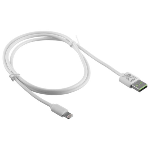 Lime Kαλώδιο USB-Α LUL01 Λευκό σε Lightning Long 2.4A, 1m για φόρτιση και δεδομένα-12W