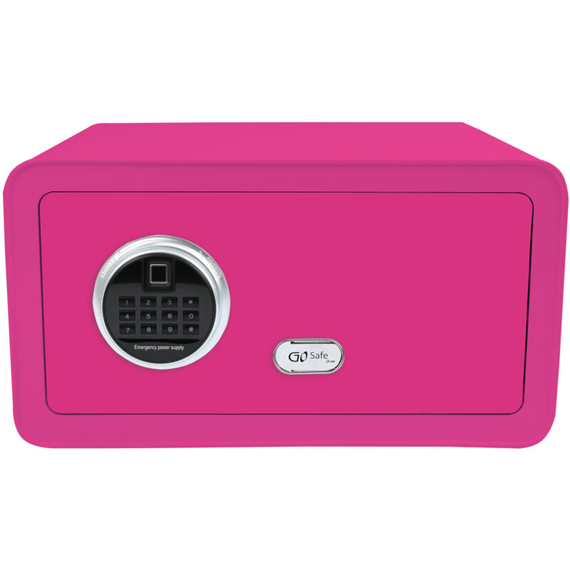 Olympia Χρηματοκιβώτιο GOsafe 2.0 210FP GR Pink με δακτυλικό αποτύπωμα και ηλεκτρονική κλειδαριά 28 L 