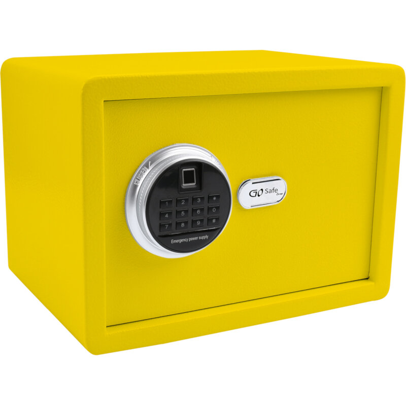 Olympia Χρηματοκιβώτιο GOsafe 2.0 120FP GR Yellow με δακτυλικό αποτύπωμα και ηλεκτρονική κλειδαριά 16 L 