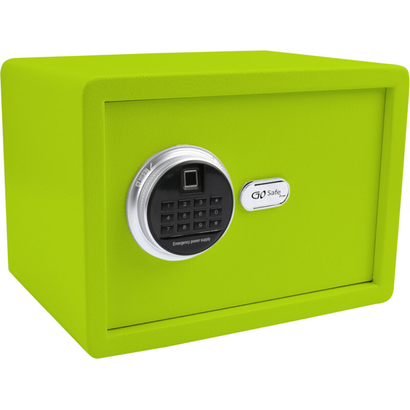 Olympia Χρηματοκιβώτιο GOsafe 2.0 120FP GR Green με δακτυλικό αποτύπωμα και ηλεκτρονική κλειδαριά 16 L 