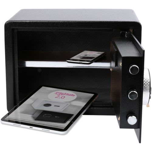 Olympia Χρηματοκιβώτιο GOsafe 2.0 110 GR Black με ηλεκτρονική κλειδαριά 16 L - 25 x 35 x 25 cm