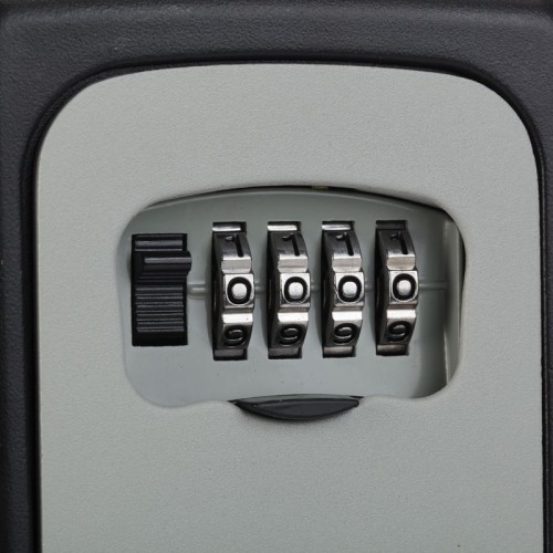 Osio Κλειδοθήκη OSB-3680-BL/GR Μαύρη/Γκρι από αλουμίνιο με συνδυασμό 4 ψηφίων 