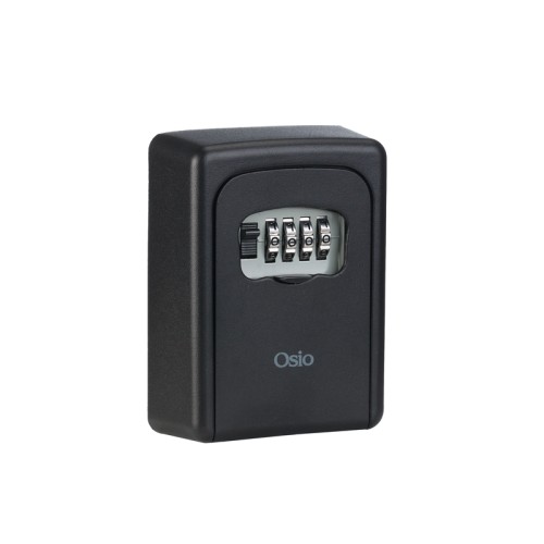 Osio Κλειδοθήκη OSB-3680-BL Μαύρη από αλουμίνιο με συνδυασμό 4 ψηφίων