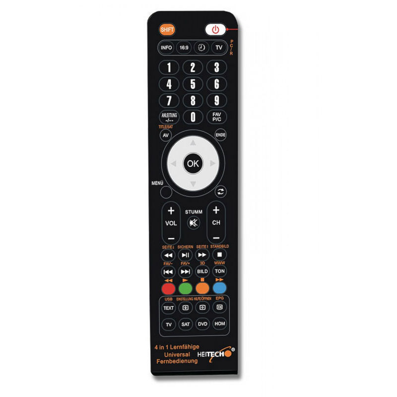 Heitech Τηλεχειριστήριο τηλεόρασης 10000081 universal 4 σε 1
