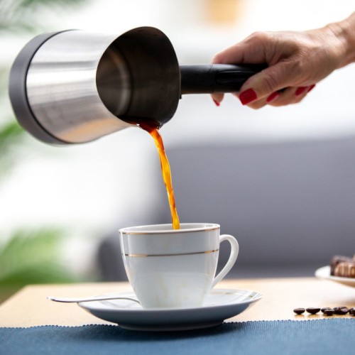 First Austria Ανοξείδωτο ηλεκτρικό μπρίκι FA-5450-3 ελληνικού καφέ με αυτόματο σβήσιμο 350 ml 800 W 360°