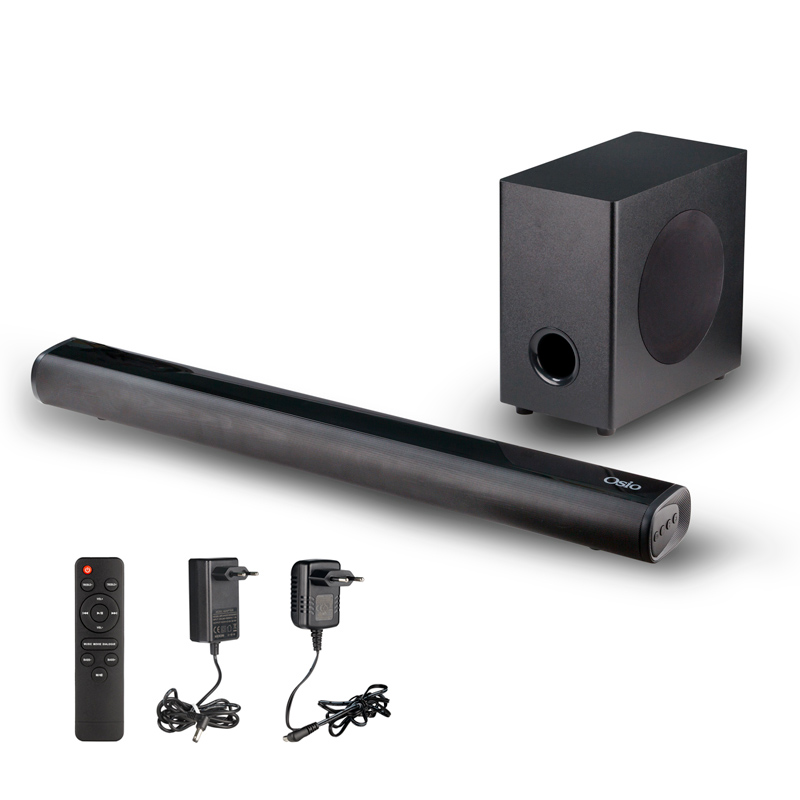 Osio Soundbar και ασύρματο Subwoofer OSBT-9060 με Bluetooth, AUX, USB, OPT, HDMI και τηλεχειριστήριο - 256W