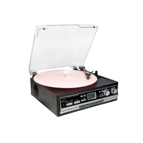 Akai Πικάπ ATT-15SE με Ραδιόφωνο, Κασετόφωνο & Bluetooth - 3 Ταχύτητες, Εγγραφή σε USB/SD
