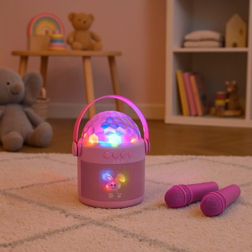 Akai Ηχείο Karaoke JoyBox Kids με 2 Ασύρματα Μικρόφωνα & RGB LED