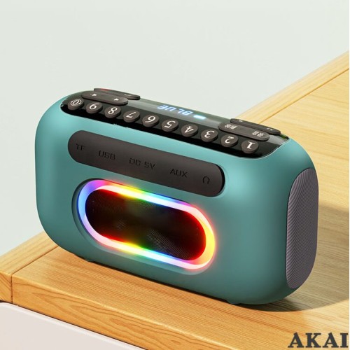 Akai Φορητό ραδιόφωνο APR-700 FM/AM, REC, Bluetooth 5.3, RGB LED, 1800mAh