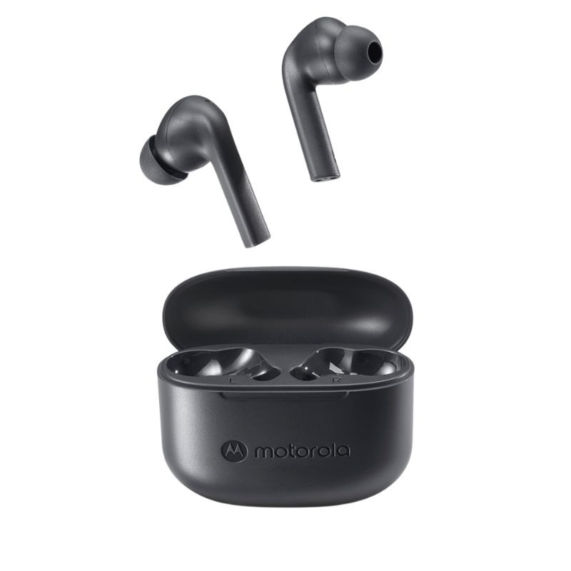  Motorola Moto Buds 065 Μαύρα ασύρματα αδιάβροχα Bluetooth handsfree in-ear ακουστικά με θήκη και IPX4 - 14591-0048