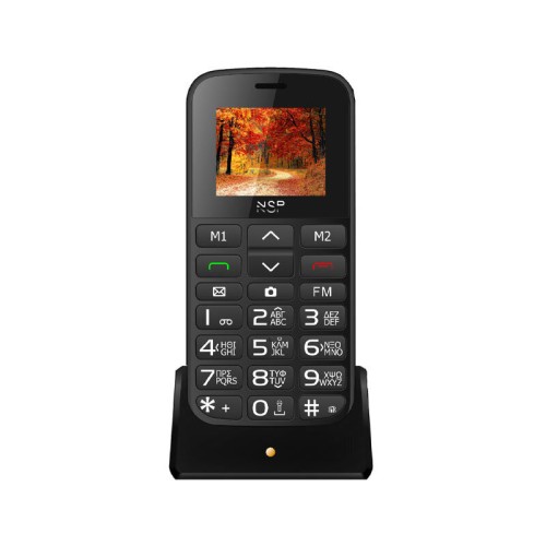  NSP 2000DS (82220302) Μαύρο/Ασημί (Ελληνικό Μενού) Κινητό τηλέφωνο Dual SIM με Bluetooth, οθόνη 1.8