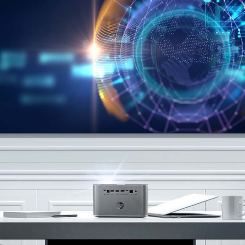  HP MP2000 Pro/GRS Projector (471U1AA) Full HD με λάμπα LED, ενσωματωμένα ηχεία, autofocus, WiFi, Bluetooth HDMI Arc, S/PDIF, διπλό USB και τηλεχειριστήριο - 113049-0040