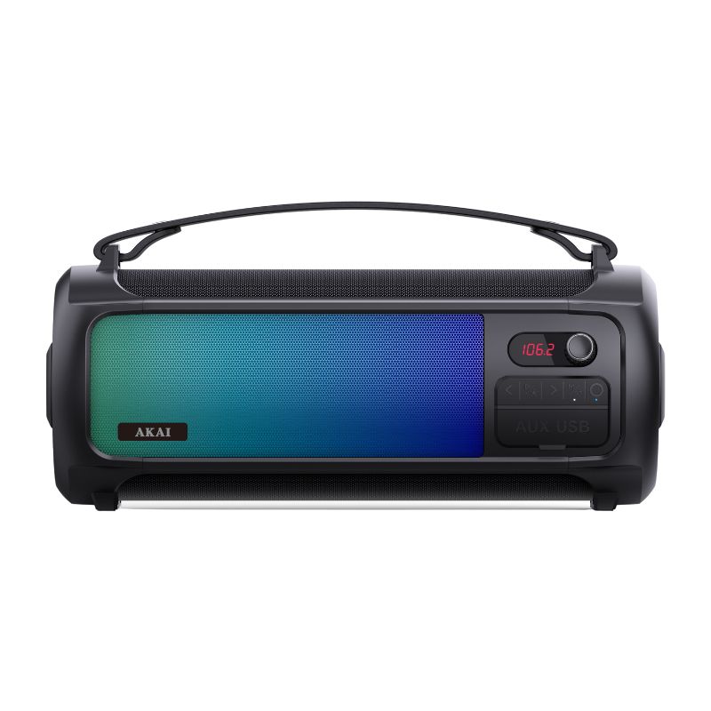  Akai ABTS-35 Φορητό ηχείο Bluetooth με ΑWS, LED, USB, AUX, FM-10W RMS - 110583-0019