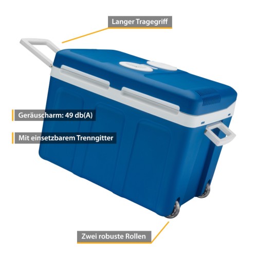  First Austria FA-5170-2-USB Φορητό ηλεκτρικό ψυγείο θερμαντήρας με ροδάκια Μπλε με USB, AC/DC, μικτά 45L - 199215-0004