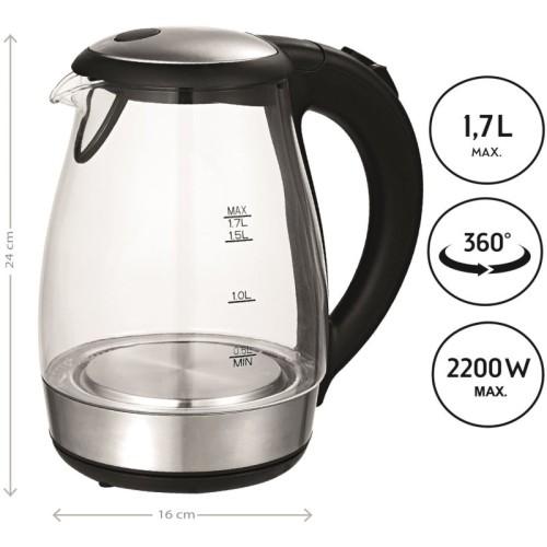  First Austria FA-5405-8 Γυάλινος βραστήρας με φωτισμό 1.7 L 2200 W - 199202-0045