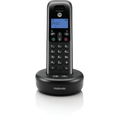  Motorola T511+ Black (Ελληνικό Μενού) Ασύρματο τηλέφωνο με τηλεφωνητή, φραγή αριθμών, ανοιχτή ακρόαση και Do Not Disturb - 14587-0117