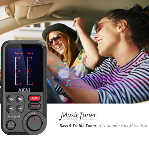  Akai FMT-93BT FM transmitter με Hands Free, QC φορτιστή αυτοκινήτου, Bluetooth, Aux-Out, micro SD, και 2 USB - 110585-0011