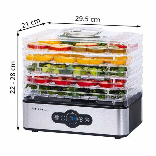  First Austria FA-5126-5 Ψηφιακός αποξηραντής φαγητού 5 επιπέδων 240 W - 199229-0010