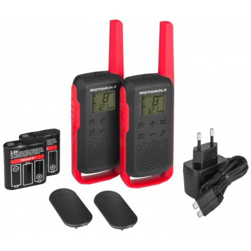  Motorola TALKABOUT T62 Walkie Talkie Κόκκινο 8 km - 14587-0062