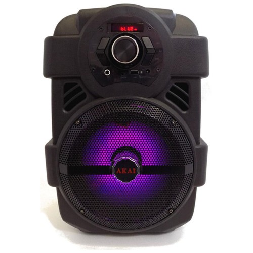  Akai ABTS-808L Φορητό ηχείο Bluetooth με LED, USB, Aux-In και μικρόφωνο - 10W - 110582-0008