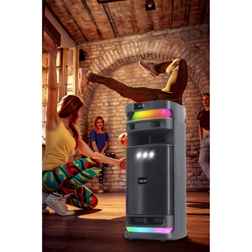 Akai Φορητό Ηχείο Sonic X12 100W με Bluetooth 5.3, FM, TWS & Ασύρματο Μικρόφωνο