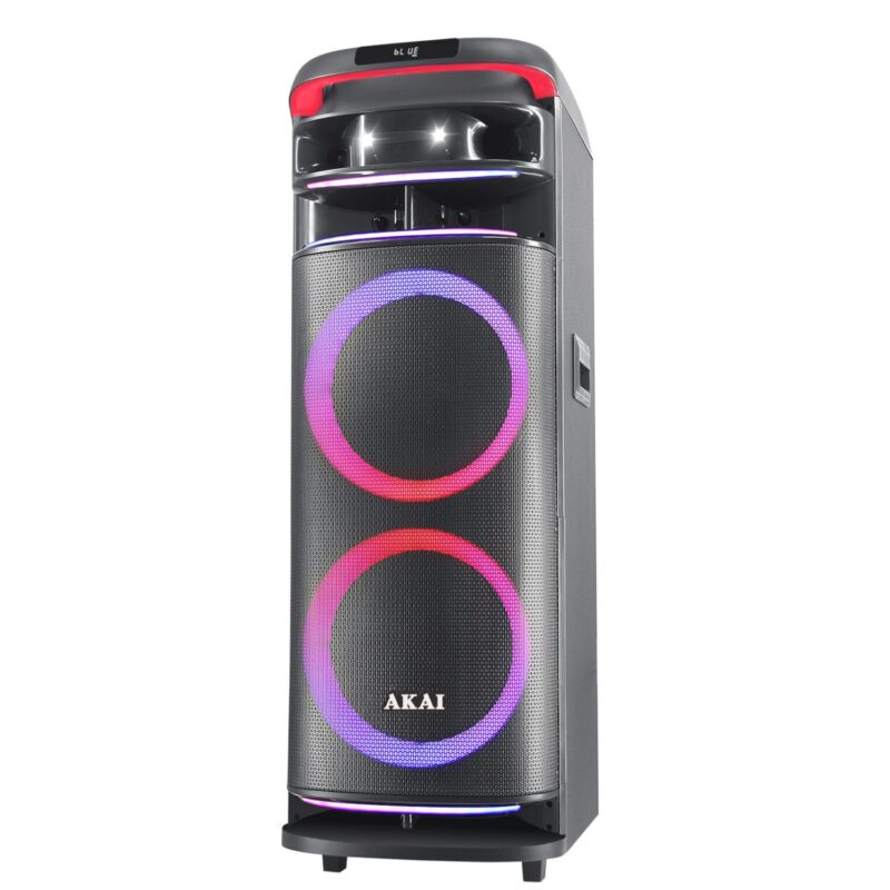 Akai Φορητό Ηχείο Party Speaker 1200 100W με Bluetooth 5.3, FM & TWS