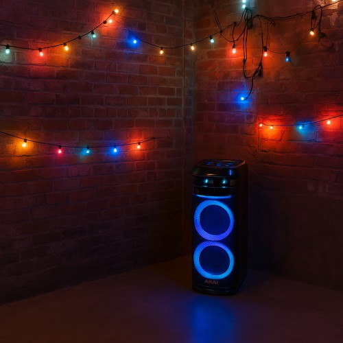 Akai Φορητό Ηχείο Party Speaker 1200 100W με Bluetooth 5.3, FM & TWS