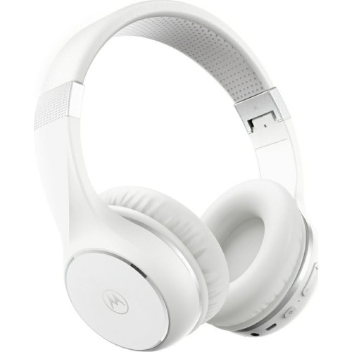 Motorola Motorola XT220 White Ασύρματα Over-Ear Ακουστικά, Αναδιπλούμενα, 40mm, 24h, με Μικρόφωνο