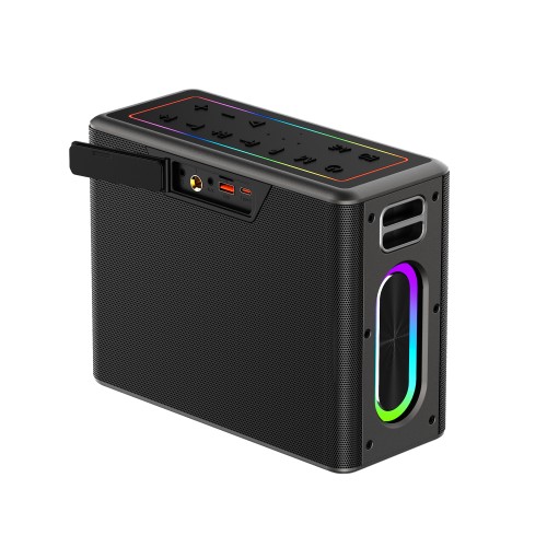 Akai AKAI ABTSW-120 Αδιάβροχο Φορητό Ηχείο Bluetooth με 2 Ασύρματα Μικρόφωνα, TWS, 80W