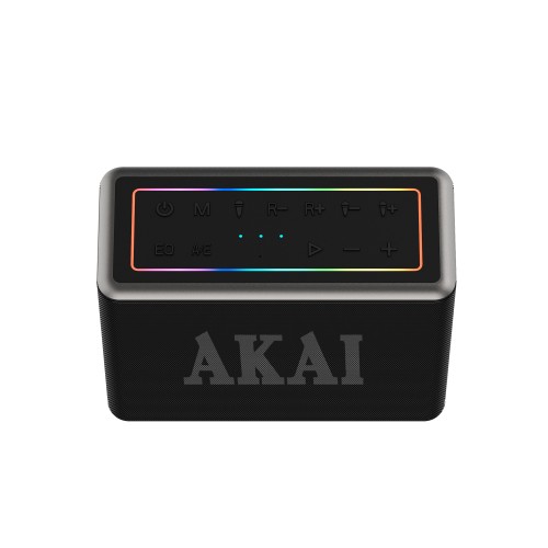 Akai AKAI ABTSW-120 Αδιάβροχο Φορητό Ηχείο Bluetooth με 2 Ασύρματα Μικρόφωνα, TWS, 80W