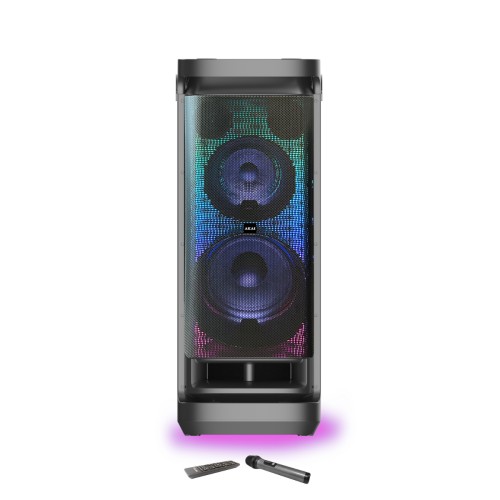 Akai AKAI DJ-Y9L Φορητό Party Speaker με Bluetooth & DiscoBall Lights, 600W RMS, 12″ Subwoofer