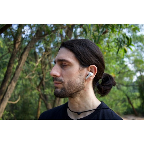 AGM AGM Buds 5 – Ακουστικά Bluetooth 5.4 με 13mm Dual Speakers, ANC/ENC & Touch Control, IPX4, Μπεζ