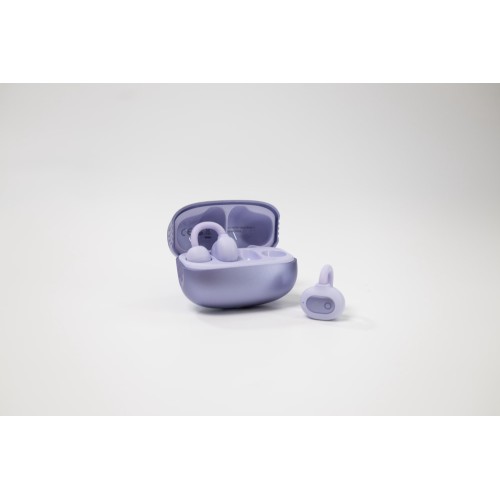 AGM AGM Open Buds 1 – Open-Ear Ακουστικά Bluetooth 5.4 με ANC & LED Display, IPX4, Μωβ