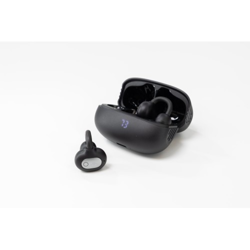 AGM AGM Open Buds 1 – Open-Ear Ακουστικά Bluetooth 5.4 με ANC & LED Display, IPX4, Μαύρο