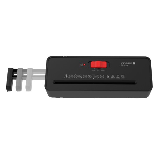 Olympia Olympia PS 36 Pro (2721) – Καταστροφέας Εγγράφων για 6 Φύλλα με Κάδο 8,1L, Μαύρος