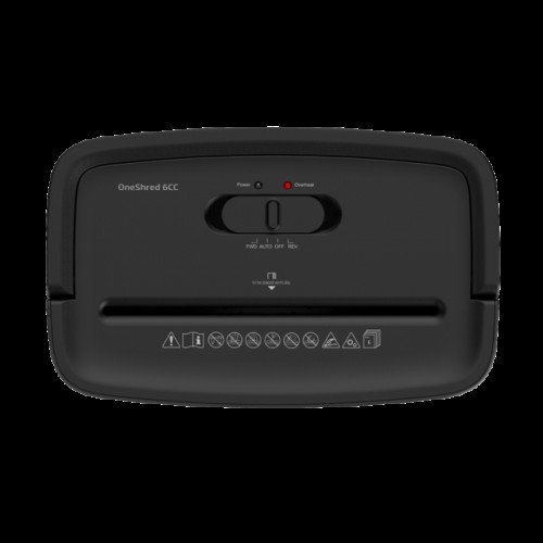 HP HP OneShred 6CC (2800) – Καταστροφέας Εγγράφων P-4 Σταυρωτής Κοπής για 6 Φύλλα με Κάδο 14L (Μαύρος, 230W)