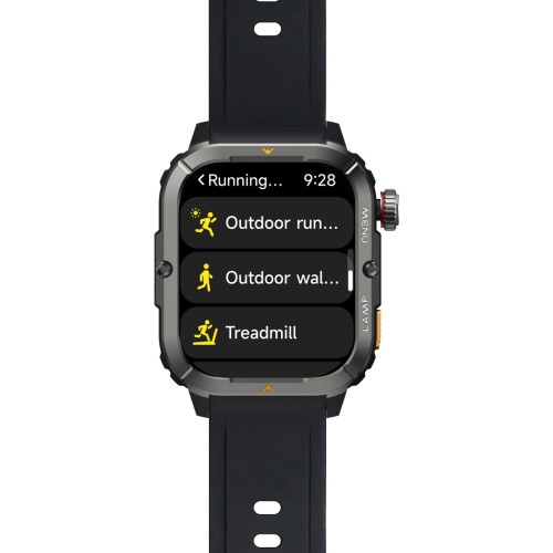 AGM AGM Legion 3 – Rugged Smartwatch AMOLED 1.95” με 5ATM/IP68 (50m), Bluetooth Κλήσεις & Φακό LED (500mAh)