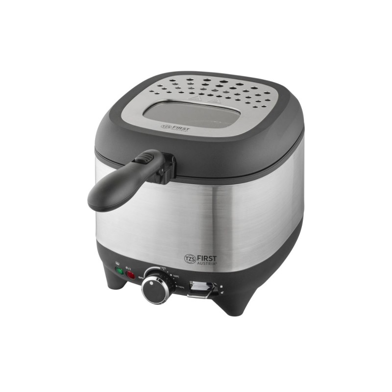 First Austria First Austria FA-5058-3 – Φριτέζα 2,5L 1600W με Παράθυρο Ελέγχου & αφαιρούμενο δοχείο λαδιού (Μαύρη)