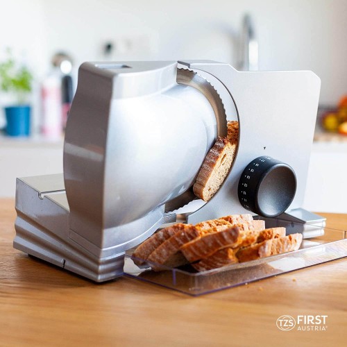 First Austria First Austria FA-5110-3 – Κόφτης Αλλαντικών, Τυριών & Ψωμιού 120W με Ρυθμιζόμενο Πάχος 0–20mm (Λάμα Inox 170mm)