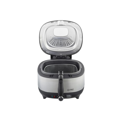First Austria First Austria FA-5058-4 – Φριτέζα 3,5L 1800W με Παράθυρο Ελέγχου & αφαιρούμενο δοχείο λαδιού (Μαύρη/Inox)